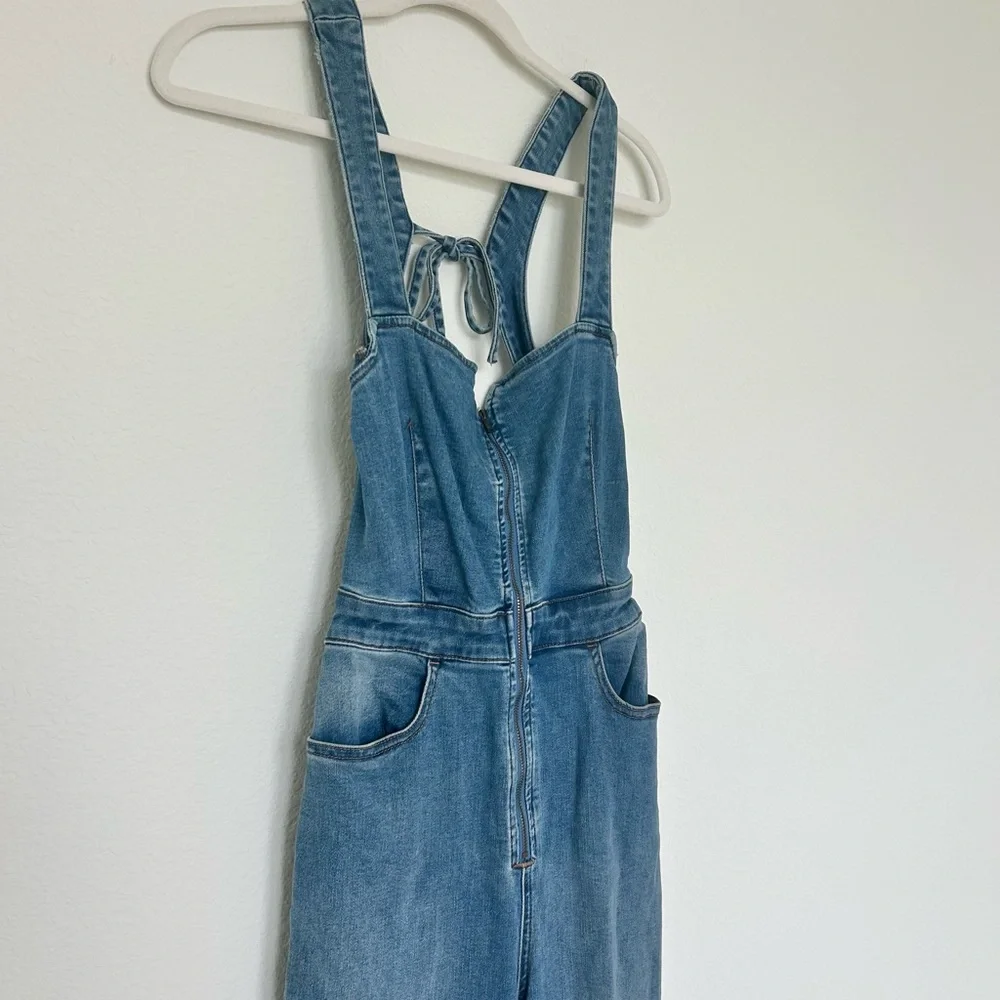 Free People 2nd Ave CRVY Denim Jumpsuit in Blue_5